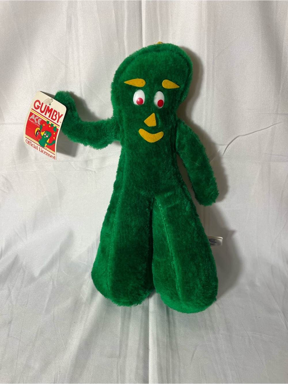 Vintage 1988 Gumby Plush 13 Inch Ace Novelty Stuffed Animal